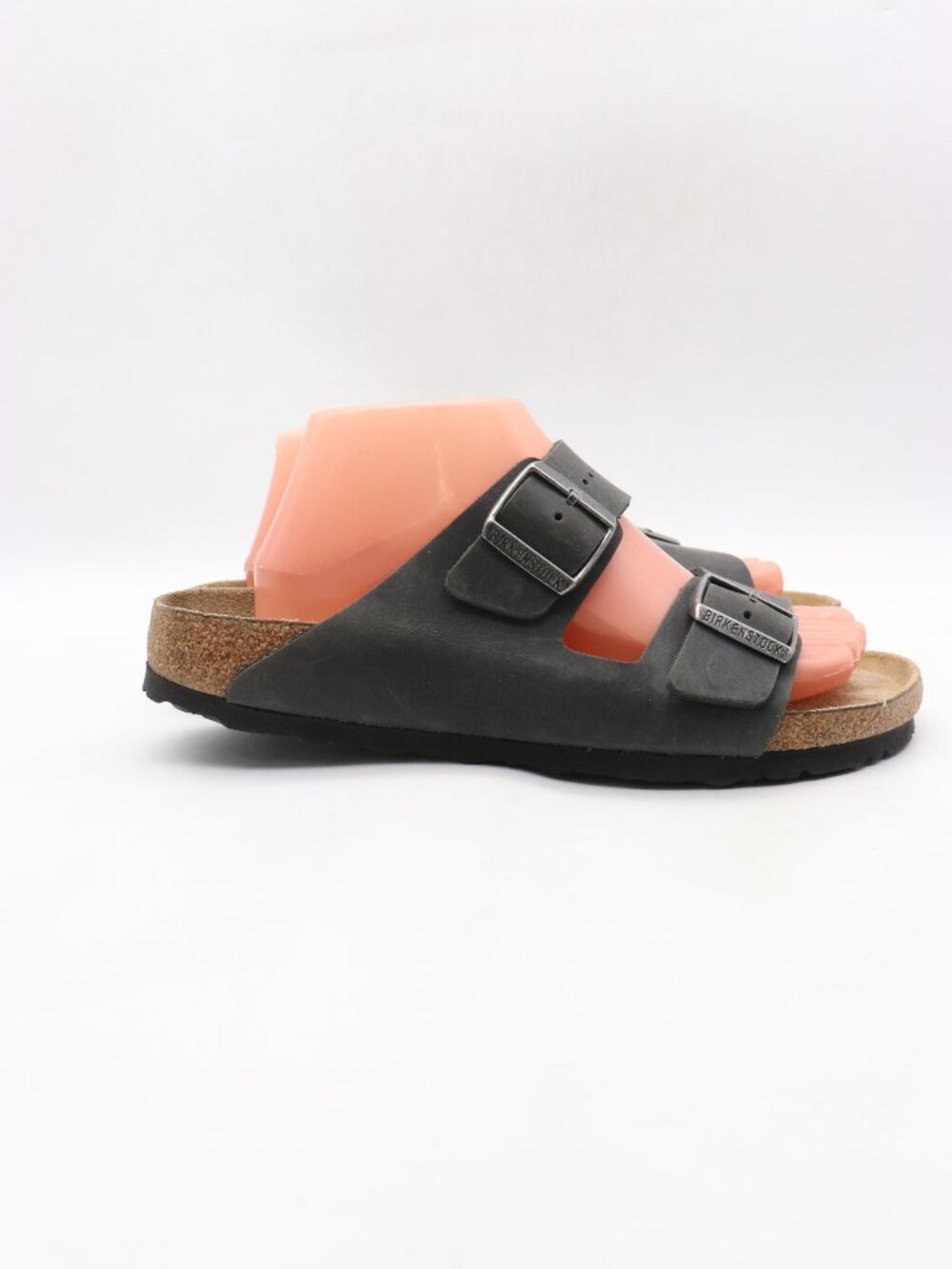 Birkenstock Arizona Women's 10 Men's 8 Soft Footbed Birko-Flor Gray Blue Sandals